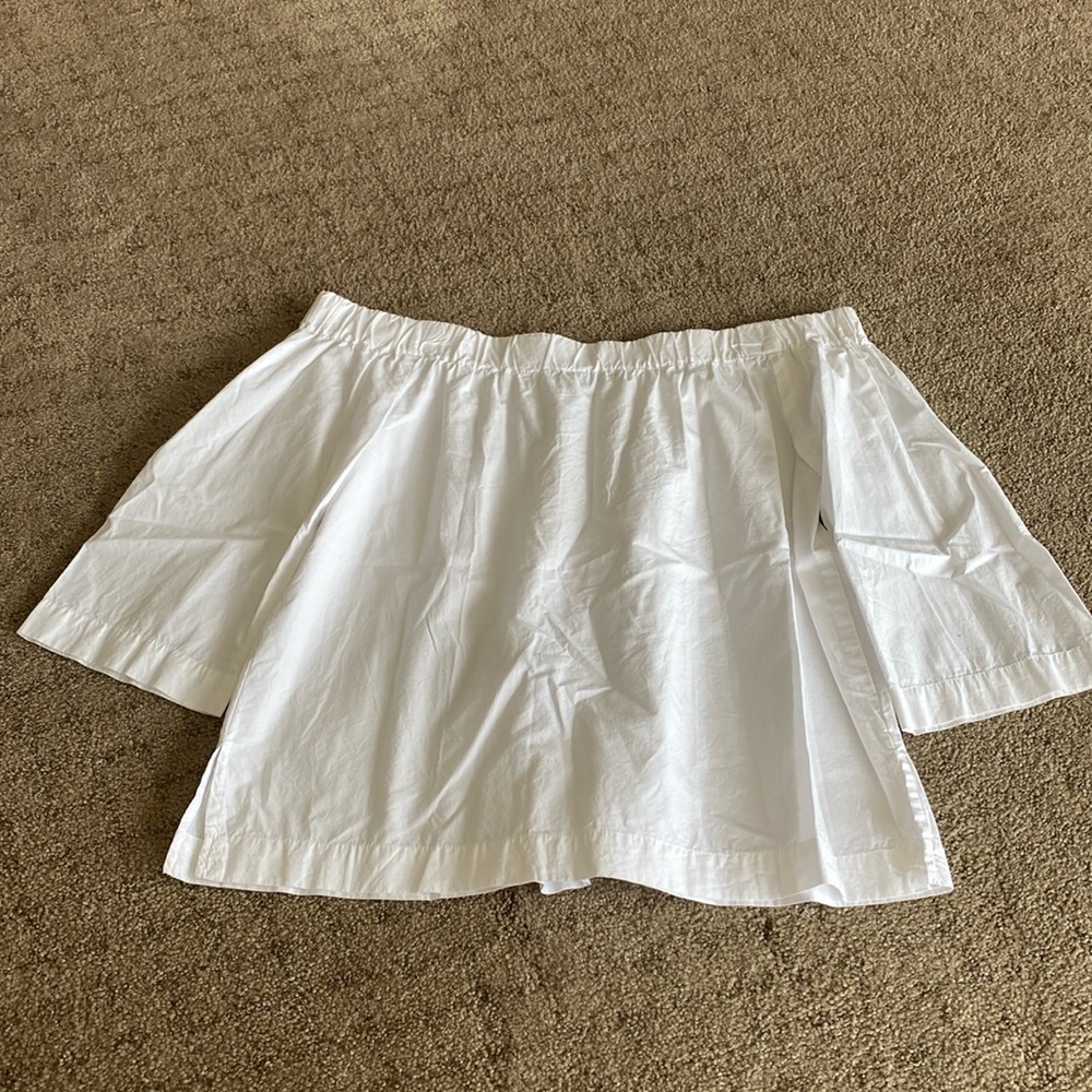 Madewell 100% Cotton Off the Shoulder Blouse